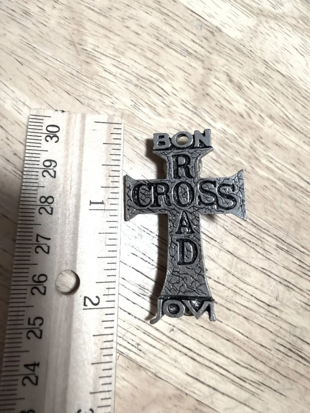 Bon Jovi Band Pin Brooch Pewter Made in England Alchemy Carta 1995 Bochum